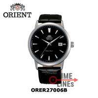 Orient นาฬิกาข้อมือผู้ชาย รุ่น ORER27006B ระบบ AUTOMATIC ตัวเรือน Stainless หน้าปัดสีดำ สายหนังแท้ขนาด 22 มม.