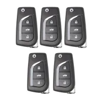 Xhorse XKTO00EN Universal Wire Remote Key Fob 3 Buttons New for Toyota Type for VVDI Key Tool 5Pcs/Lot