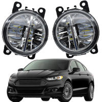 2x Fog Light Assembly For Ford Mondeo Fusion 2013 2014 2015 2016 Car Front Bumper Fog Lamp LED Fog Lamps DRL H11 12V Fog Lights