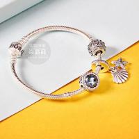 Pan_bracelet_สร้อยข้อมือเงิน 925 สีฟ้า สําหรับผู้หญิง AAs031 GR66RE8E8