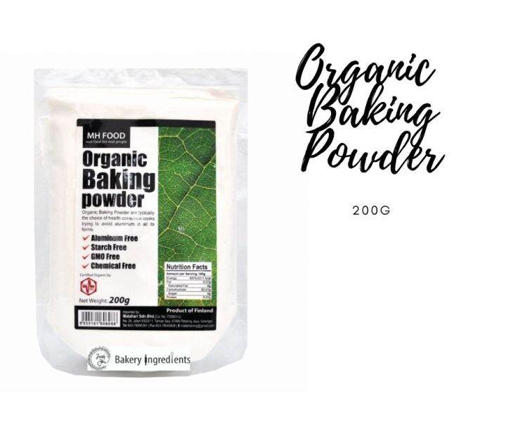 MH Organic Baking Powder 200g [Expired Dec 2022] Lazada