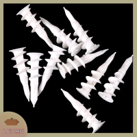 ? LECHU? 10 pcs เจาะตนเองผนังเกลียว drywall พลาสติก Auger Anchor