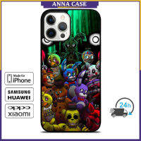 Five Nights At Freddys Gang Phone Case for iPhone 14 Pro Max / iPhone 13 Pro Max / iPhone 12 Pro Max / XS Max / Samsung Galaxy Note 10 Plus / S22 Ultra / S21 Plus Anti-fall Protective Case Cover