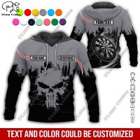 PLSTAR cosmos 3D printing custom name skull climbing darts club uniform Street casual women men Hoodie / Sweatshirt / Zip Hoodie 10