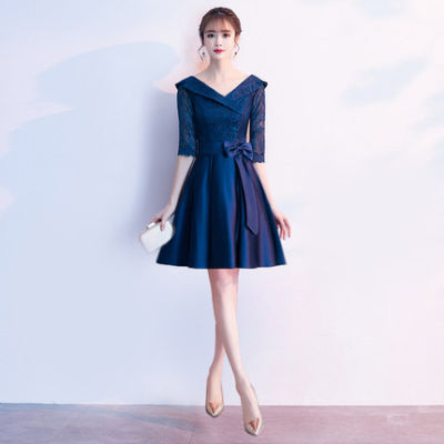 Evening Dress 2022 New Banquet Aura Queen Long Temperament Simple Large Square Choir Dress Female