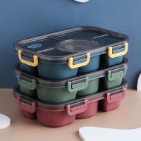 ☒ Stainless Steel Insulated Lunch Box Student Portable Lunch Box Portable Double-Layer Portable Lunch Box Soup Bowl Split Lunch Bo