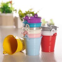 OurWarm Baby Shower Candy Box Metal Buckets Pots Mini Pail Tins Sweet Tree Plant Candy Bar Wedding Party Favors Gift Boxes Storage Boxes