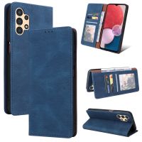 สำหรับ Samsung Galaxy A13 4G Simple Suction Closure Leather Phone Case