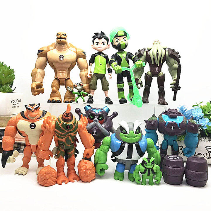 figures-ben-10-action-toy-11-pcs-set-tennyson-four-arms-toppers-heatblast-cake