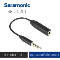 Saramonic SR-UC201 3.5mm Female TRS Microphone Adapter Cable to 3.5mm Male TRRS for smartphone have 3.5mm