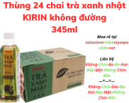 Thùng 24 chai trà xanh Nhật Kirin không đường 345ml Lốc 6 chai trà xanh