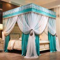 【LZ】●  bed canopy Household grils room Court Style Thickened Shaded Bed Curtain Mosquito Net