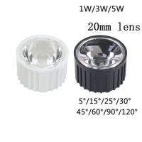 【YF】✎❃  50pcs lens for 1W 3w chip 8 10 30 45 60 120 degree Reflector Collimator black white convex optical