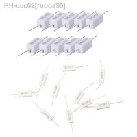 10 PCS 5W 10 Ohm Ceramic Load Resistors 10X Wirewound Ceramic Cement Resistors 100 Ohm 5W Watt 5