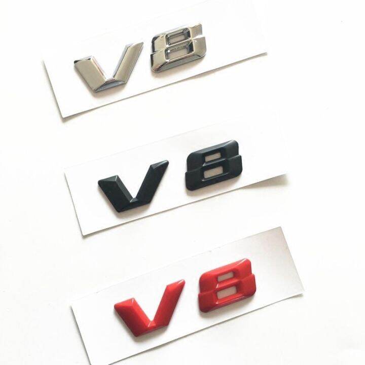 Fun Car Car Styling Refitting Sticker Black Red Chrome 3d Sharp Font 