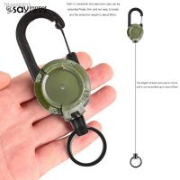 ■ 1PCS Anti-theft Metal Easy-to-pull Buckle Rope Elastic Keychain Anti Lost Yoyo Ski Pass ID Card Sporty Retractable Key Ring