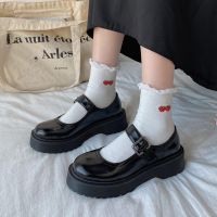 【LZ】⊕﹍  Lolita Mary Janes sapatos femininos Estudante da escola Colegial Uniforme JK Doce Sapatos Mary Jane Sandália de salto baixo