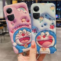 OPPO Reno เคสมือถือแบบนิ่ม10 Pro Reno10 Pro + 5G 2023แฟชั่นใหม่3D โดราเอมอนน่ารักฝาหลังคู่รักเคสใส่โทรศัพท์ RENO 10PRO