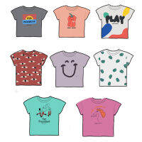 Kids Girls Boys T-shirts Bobo 2021ss Spring Summer Round Neck Cute Cartoon Tops Short-sleeved T Shirts Childrens Clothing 1-11Y