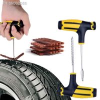 ✿ Car Tire Repair Tools Kit with Rubber Strips Tubeless Tyre Puncture Studding Plug Set for Truck Motorcycle 7-piece