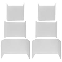 Acrylic Display Risers, Clear Rectangle Stands Shelf for Display 6Pcs