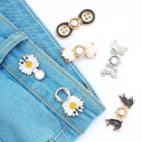 Adjustable Waist Buckle Button Clasps Sewing Tighten Waistband Waist Clip Slim Waist Ornaments Decor For Jeans Pants Skirts Tool