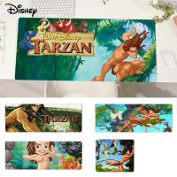 แผ่นรองเมาส์ดิสนีย์ Tarzan แผ่นสาวคีย์บอร์ดพรมยางแผ่นรองเมาส์สำหรับเล่นเกมขนาดแผ่นรองปูโต๊ะสำหรับแผ่นคีย์บอร์ดเกมตัวล็อคขอบขนาดใหญ่