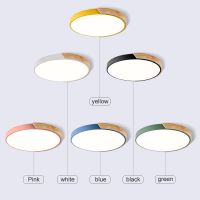 พร้อมส่ง 6 สี 12 W 24 W ULTRA - THIN LED โคมไฟเพดาน, หรี่แสงได้โคมไฟเพดาน, โคมระย้าเพดานสำหรับห้องนั่งเล่น, ห้องนอน,