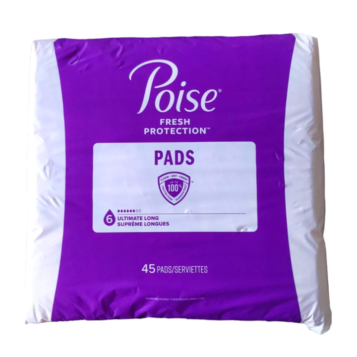 Poise Fresh Protection Pads For Women Postpartum Incontinence 45 Pads