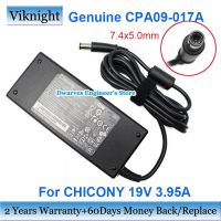 แหล่งจ่ายไฟอะแดปเตอร์ AC 75W CPA09-017A 19V 3.95A สำหรับ CHICONY DELL INSPIRON 400 ZINO HD 0W2J36 W2J36รับประกันสองปี