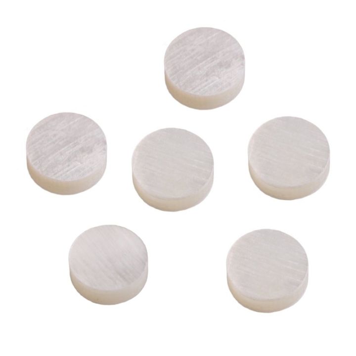 20-pcs-white-mother-of-pearl-shell-dot-6mm-amp-12pcs-rosette-shell-inlay-curved-strips-guitar-sound-hole-inlay-4mm-width