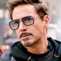 Downey แว่นกันแดดทรงสี่เหลี่ยมกรอบใหญ่คานคู่ผู้ชายอินเทรนด์แว่นกันแดดเปลี่ยนสีป้องกันแสงสีฟ้าสามารถติดตั้งสายตาสั้นได้ ~