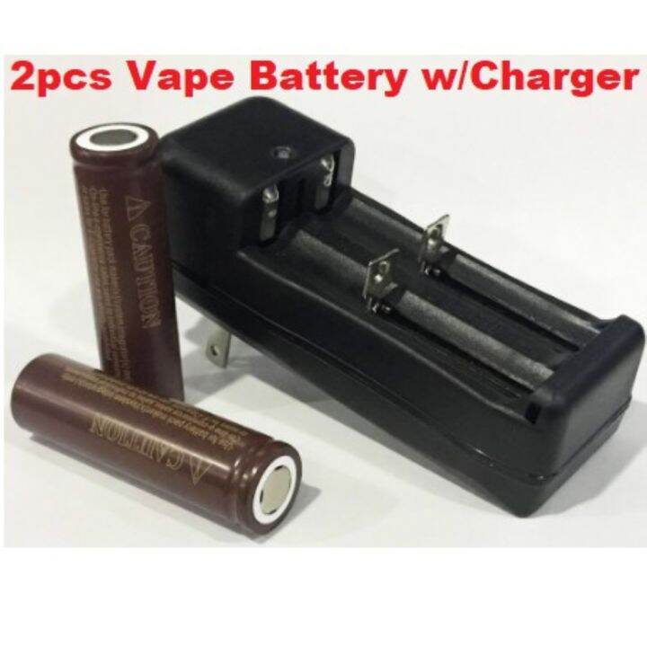 Vape Battery LG choco 18650 Rechargeable battery w/ Universal LiIon DUAL Battery Charger