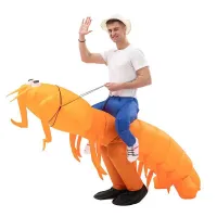 Funny Shrimp Inflatable Cosplay Costume Activities Toys Stage Show Activity Suit Halloween Cosplay Costume