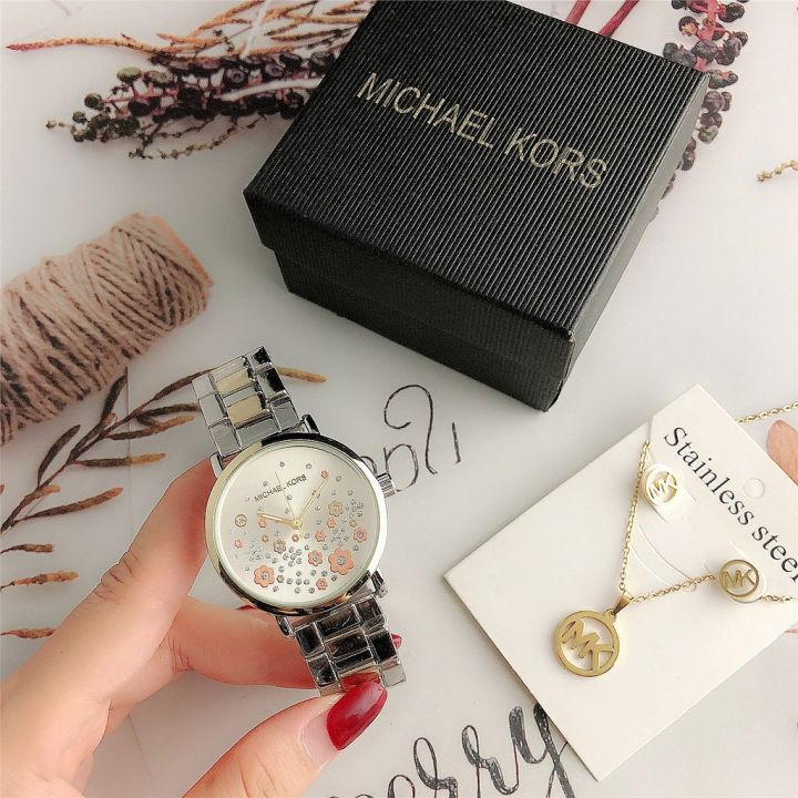 michael-kors-นาฬิกาควอตซ์แบรนด์ใหม่ยอดนิยมแบรนด์หรูหราทองสําหรับสตรี-mks