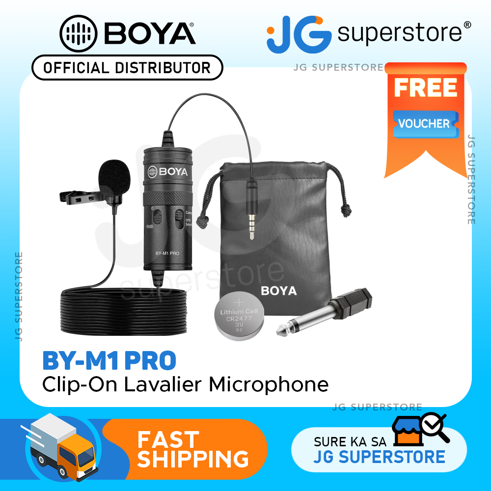 BOYA by-M1 Lavalier Microphone for iPhone with Free Windshield for Smartphones Mobile Phone DSLR Cameras PC Interviewing Vlogging Livestreaming 