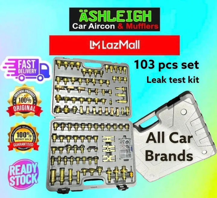 Ashleigh 103pc set Car Aircon Leak Test Kit Repair Automotive Air