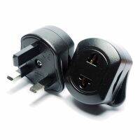 【lz】﹊  EU 2 Pin To 3 Pin UK Electric Power Shaver Toothbrush Plug Adaptor Converter Durable for Travel Socket Adapter