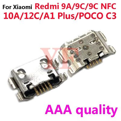 ‘；【。- 10PCS Original For  Redmi 12C 8 8A 9 9T 10 9A 9C 10A A1 Plus Poco C3 USB Charging Port Dock Plug Charger Connector Socket