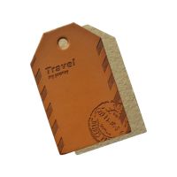【LZ】✱  Etiquetas de couro feitas à mão do balanço para o cartão de identidade da bagagem etiquetas de couro decorativas do curso para o remendo da roupa dos jeans