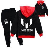 ✲♠▥ Messied Cosplay Costumes Kids Football Idol Zipper Hoodies Pants Girls Children High Quality Cotton Clothing Sets