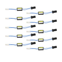 10ชิ้น T10T15 W5W 194ข้อผิดพลาดฟรีโหลดต้านทานสายไฟ LED ถอดรหัสเตือนกระพริบ C Anceller อะแดปเตอร์สำหรับยุโรปรถไฟ