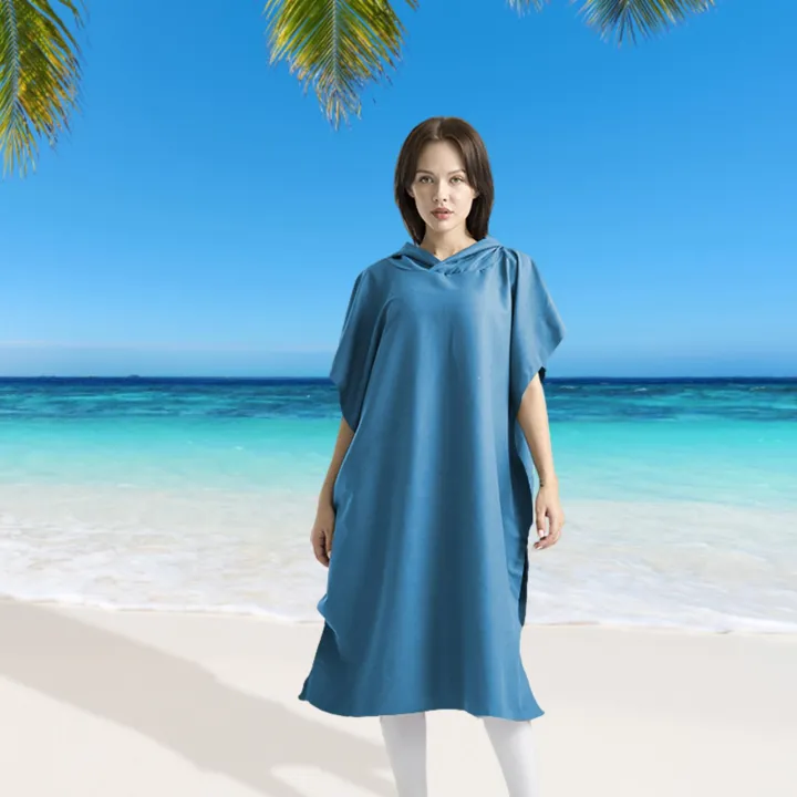 chulisia Surf Poncho Beach Dry Robes Wetsuit Changing Towel Bath Robe ...
