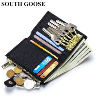 Fashion Genuine Leather Key Wallets Unisex Multifunction Keys Organizer Men Card Keychain Holder Women Housekeeper Coin Purses