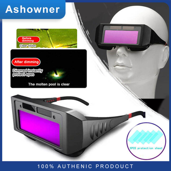 Automatic Dimming Welding Glasses Light Change Auto Darkening Anti