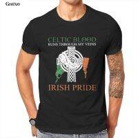 Celtic Blood Runs Through My Veins Irish Pride Unisex Tie Dye T-Shirt Pink Mens Clothes 100623 【Size S-4XL-5XL-6XL】