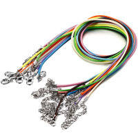 20Pcs 1.5mm หนังปรับเชือกถัก Lobster Clasp สายสตริงสำหรับ DIY เครื่องประดับสร้อยคอและจี้ Charms ผลการค้นหาทำ-Laocher