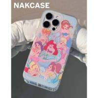 เคสไอโฟนน่ารัก เทพนิยายเจ้าหญิงเงือกเหมาะสำหรับiPhone 14 เคสโทรศัพท์มือถือ 13promax Apple 12 Drop-Proof 11 เปลือกนิ่มใหม่หญิง