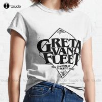 New Greta Van Fleet - Anthem Of The Peaceful Army Classic T-Shirt Cotton Tee Shirt White Shirts For Fashion Funny New