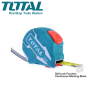 TOTAL ตลับเมตร (ระบบ Self-Locking Blade) 3 เมตร / 5 เมตร รุ่น TMT126231E / TMT126251E / TMT126252E ( Measuring Tape )